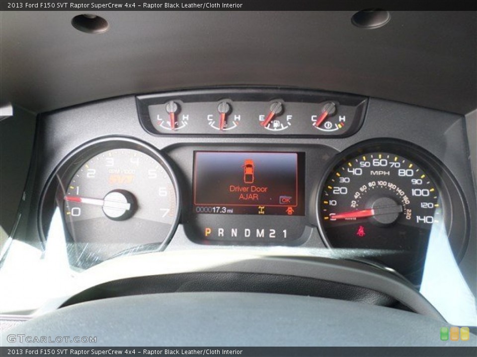 Raptor Black Leather/Cloth Interior Gauges for the 2013 Ford F150 SVT Raptor SuperCrew 4x4 #84976571