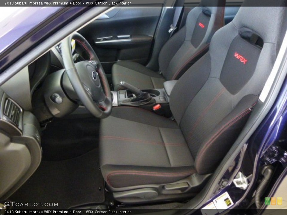 WRX Carbon Black Interior Photo for the 2013 Subaru Impreza WRX Premium 4 Door #84976592