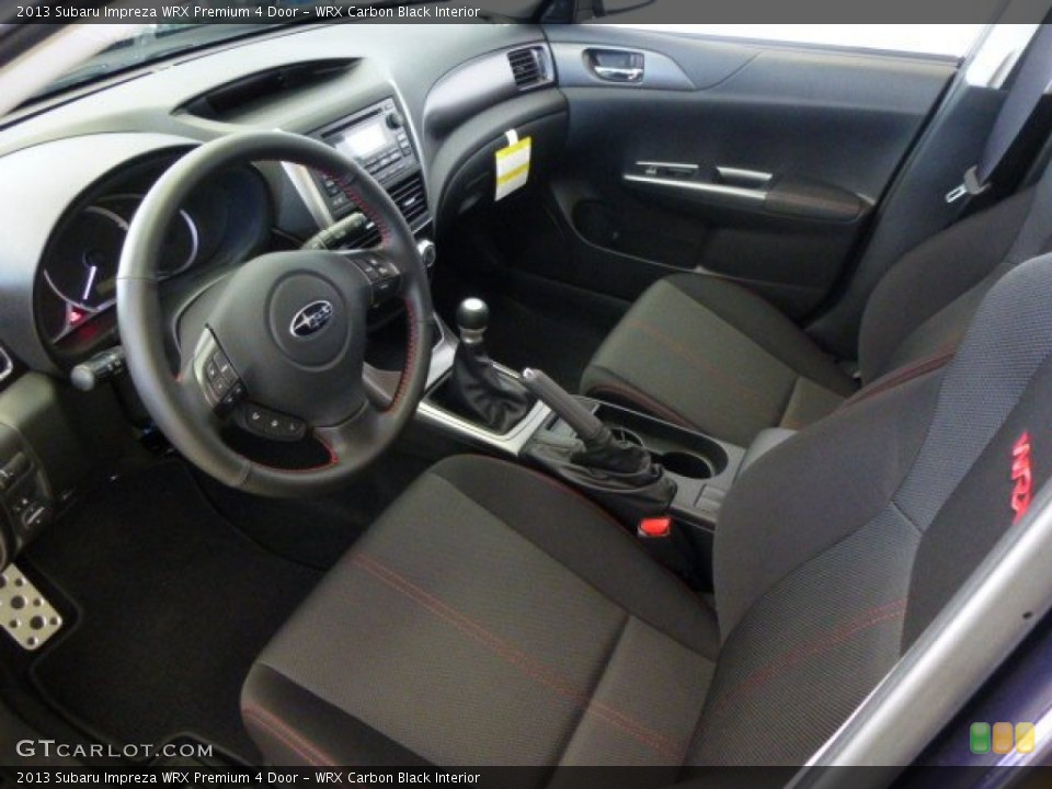 WRX Carbon Black 2013 Subaru Impreza Interiors