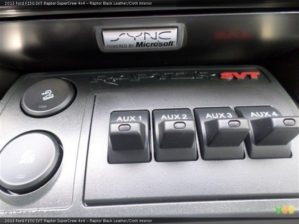 Raptor Black Leather/Cloth Interior Controls for the 2013 Ford F150 SVT Raptor SuperCrew 4x4 #84976668