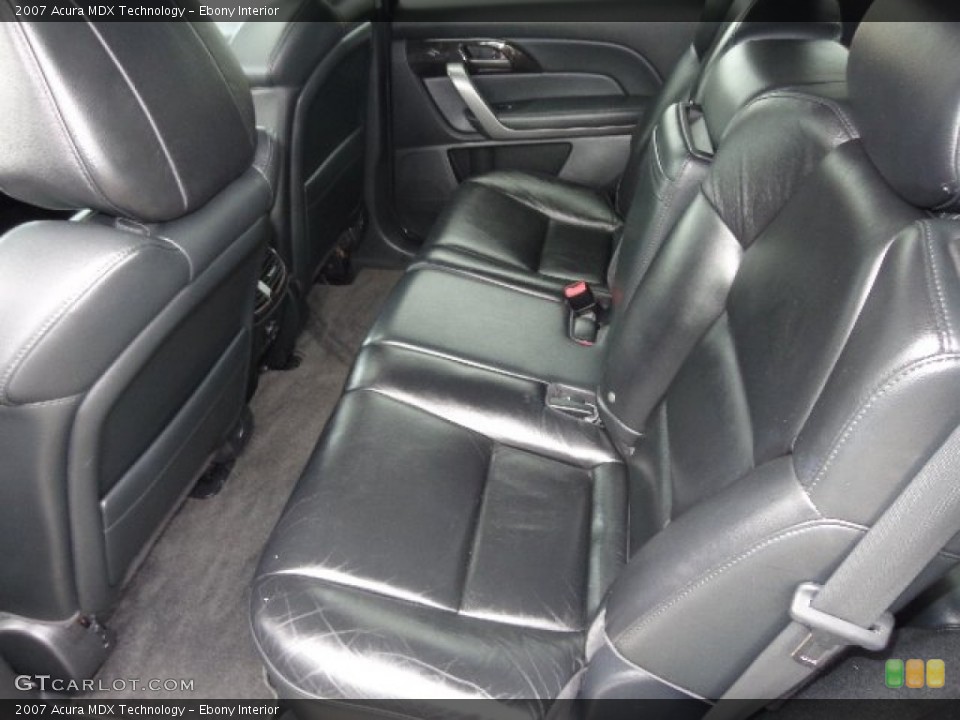 Ebony Interior Rear Seat for the 2007 Acura MDX Technology #84977039