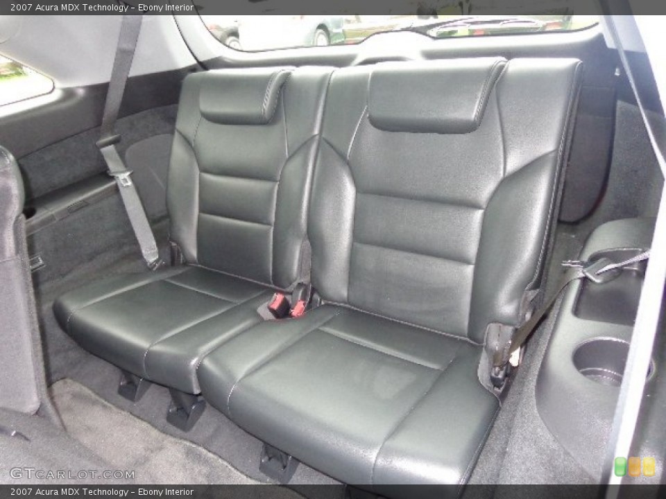 Ebony Interior Rear Seat for the 2007 Acura MDX Technology #84977063