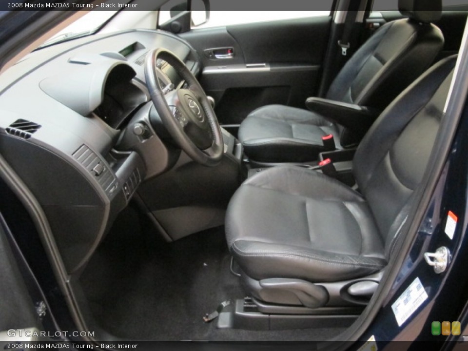 Black Interior Front Seat for the 2008 Mazda MAZDA5 Touring #84977177