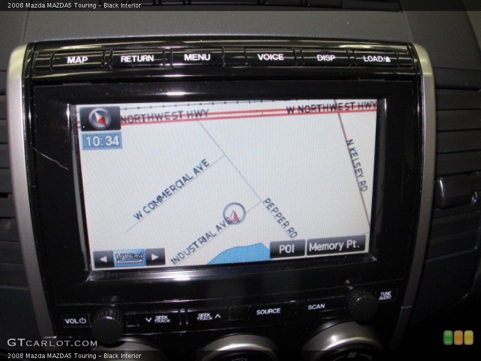 Black Interior Navigation for the 2008 Mazda MAZDA5 Touring #84977609