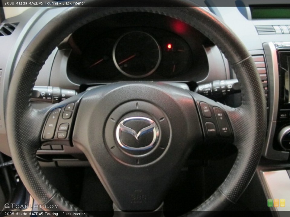 Black Interior Steering Wheel for the 2008 Mazda MAZDA5 Touring #84977762