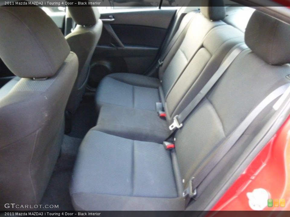 Black Interior Rear Seat for the 2011 Mazda MAZDA3 i Touring 4 Door #84978161