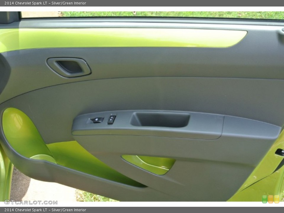Silver/Green Interior Door Panel for the 2014 Chevrolet Spark LT #84978925