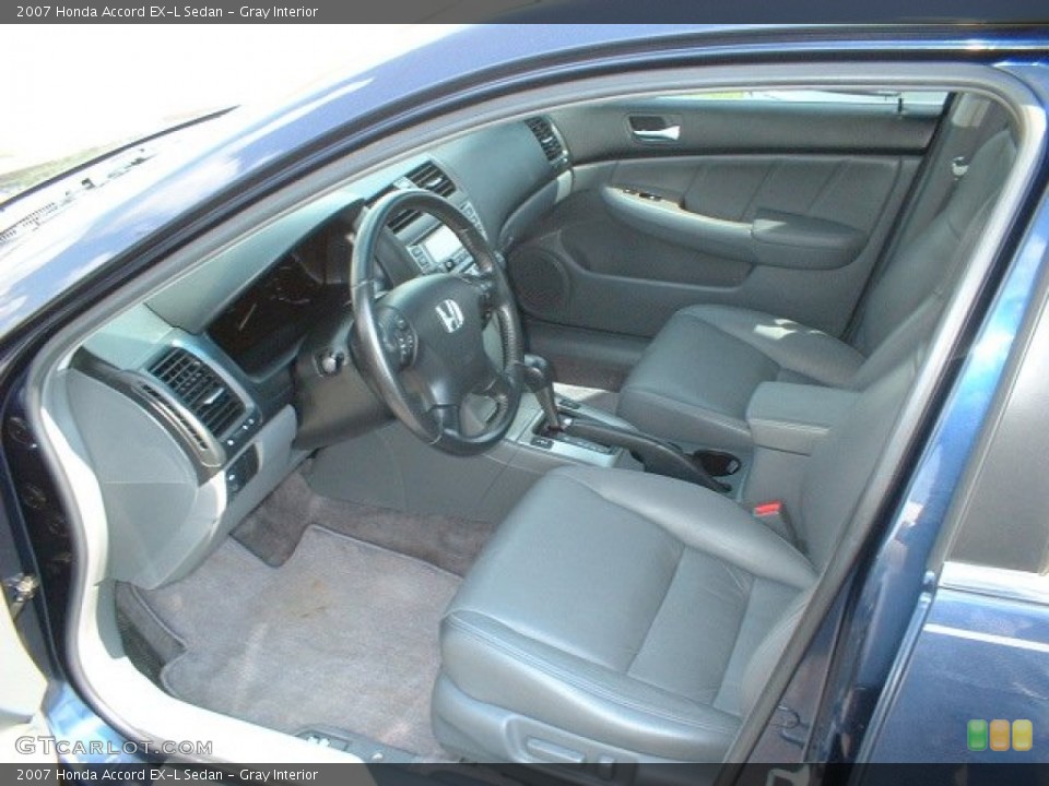 Gray Interior Photo for the 2007 Honda Accord EX-L Sedan #84979325