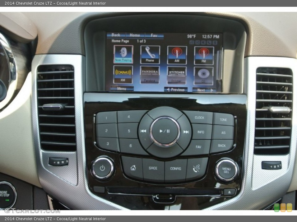 Cocoa/Light Neutral Interior Controls for the 2014 Chevrolet Cruze LTZ #84979694