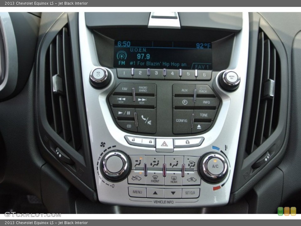 Jet Black Interior Controls for the 2013 Chevrolet Equinox LS #84980112