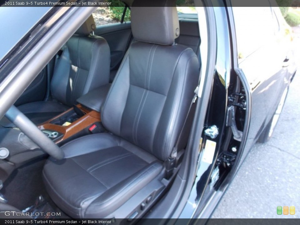 Jet Black Interior Front Seat for the 2011 Saab 9-5 Turbo4 Premium Sedan #84980183