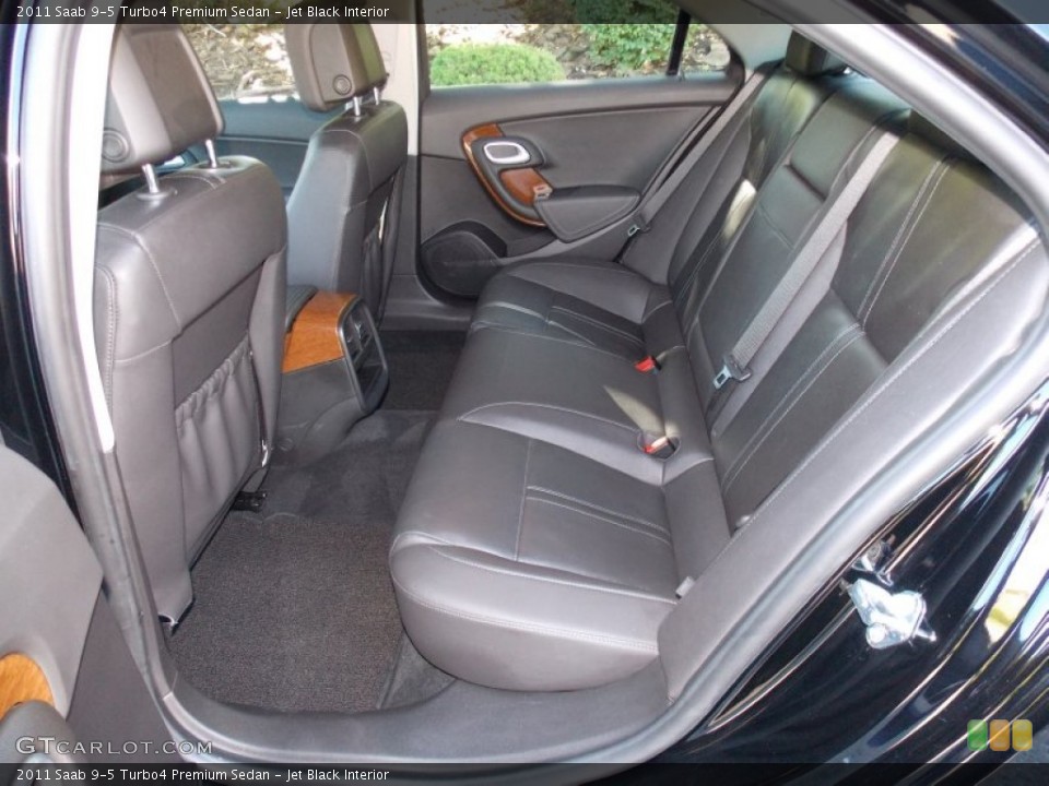 Jet Black Interior Rear Seat for the 2011 Saab 9-5 Turbo4 Premium Sedan #84980282