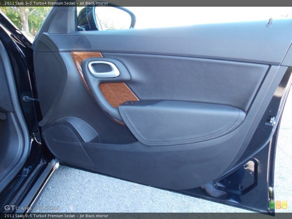 Jet Black Interior Door Panel for the 2011 Saab 9-5 Turbo4 Premium Sedan #84980306