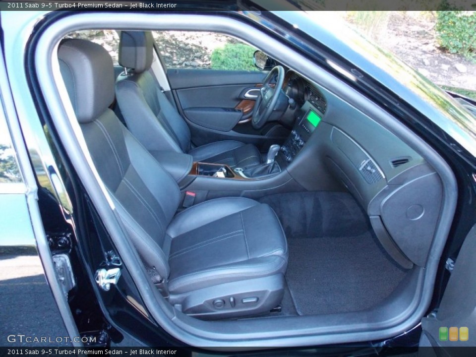 Jet Black Interior Front Seat for the 2011 Saab 9-5 Turbo4 Premium Sedan #84980348