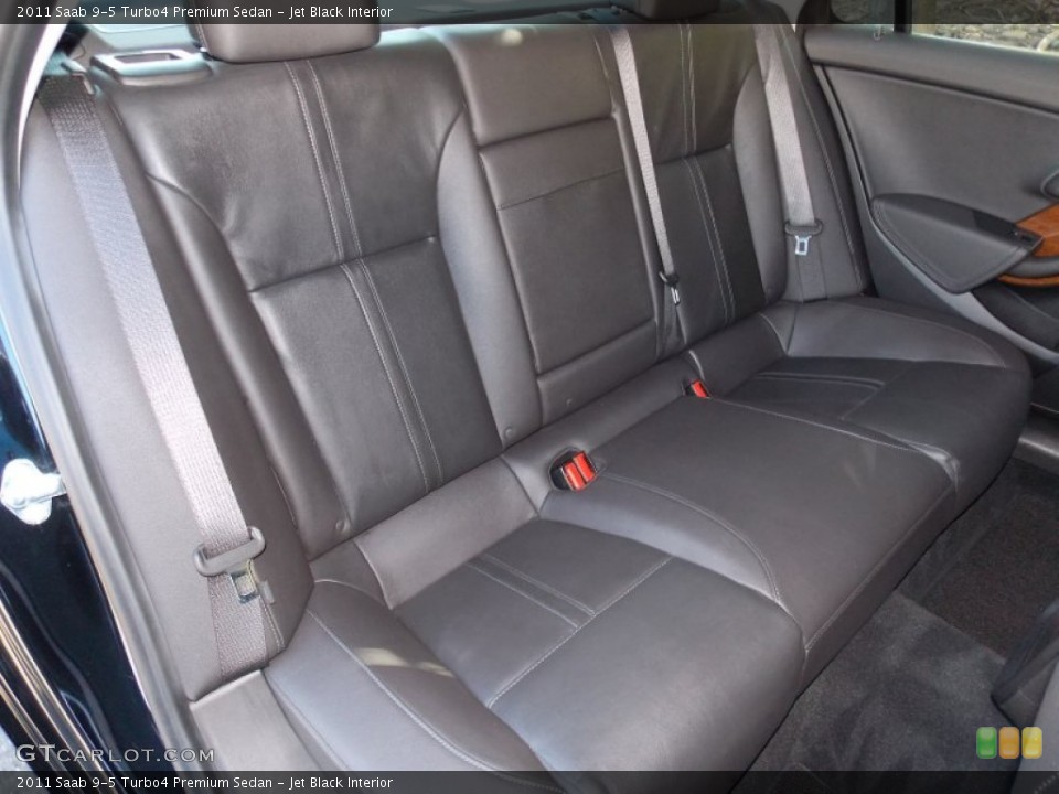 Jet Black Interior Rear Seat for the 2011 Saab 9-5 Turbo4 Premium Sedan #84980396