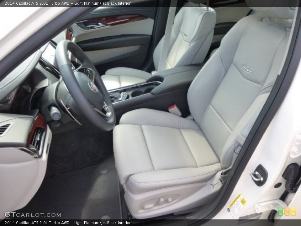 Light Platinum/Jet Black Interior Front Seat for the 2014 Cadillac ATS 2.0L Turbo AWD #84981746