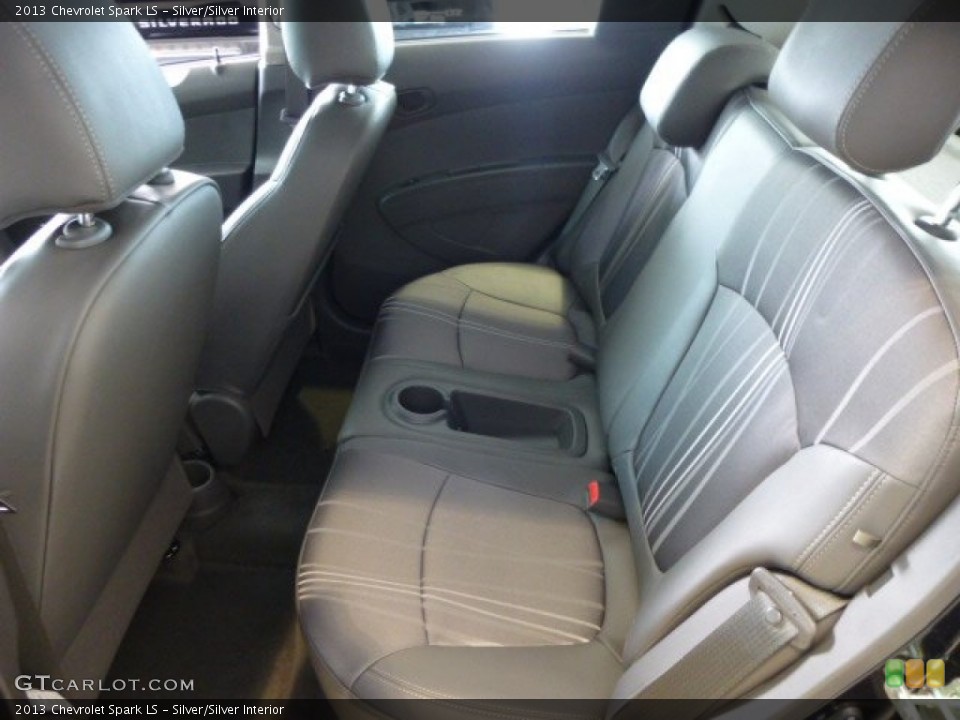 Silver/Silver Interior Rear Seat for the 2013 Chevrolet Spark LS #84982421