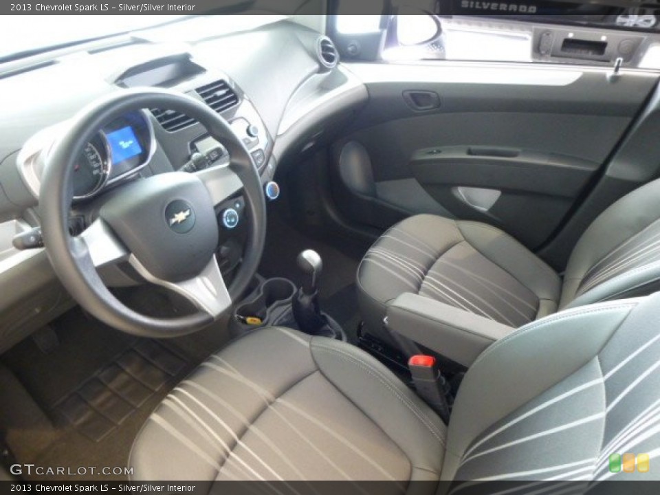 Silver/Silver 2013 Chevrolet Spark Interiors