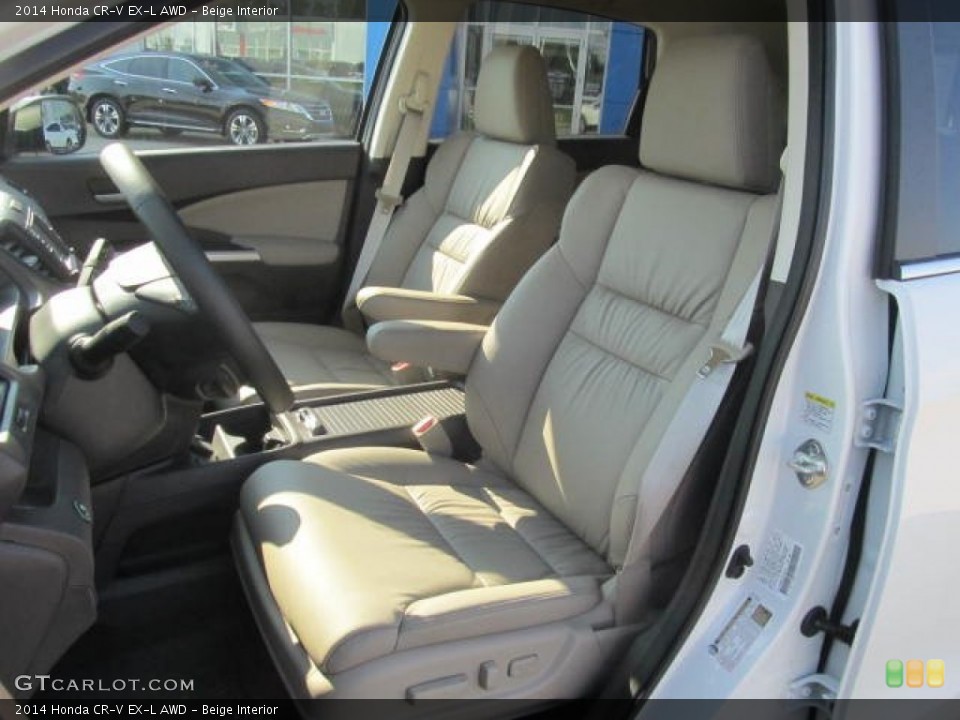 Beige Interior Front Seat for the 2014 Honda CR-V EX-L AWD #84983455