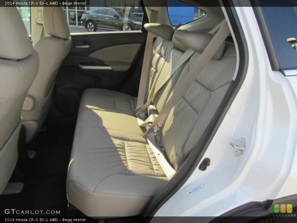 Beige Interior Rear Seat for the 2014 Honda CR-V EX-L AWD #84983465