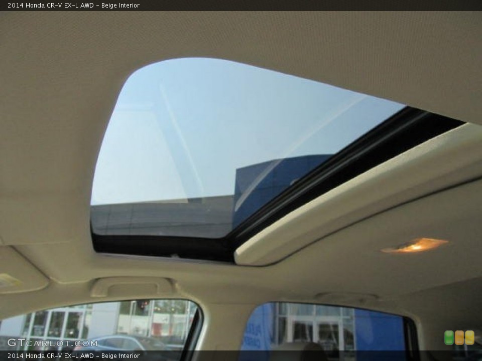 Beige Interior Sunroof for the 2014 Honda CR-V EX-L AWD #84983549