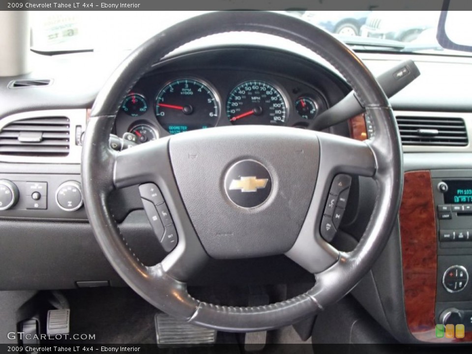 Ebony Interior Steering Wheel for the 2009 Chevrolet Tahoe LT 4x4 #84984221