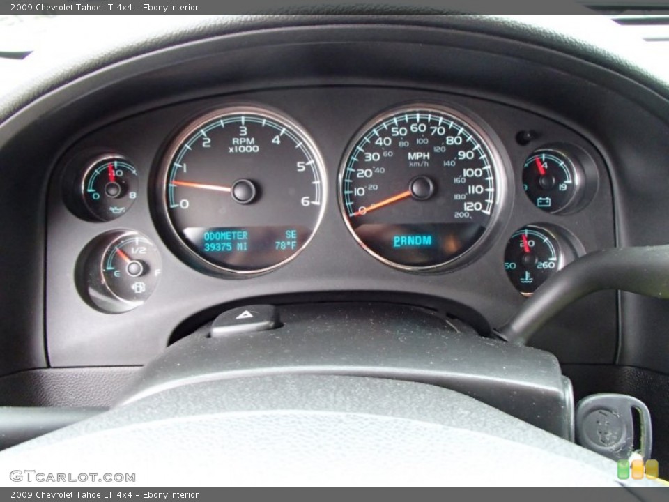 Ebony Interior Gauges for the 2009 Chevrolet Tahoe LT 4x4 #84984234