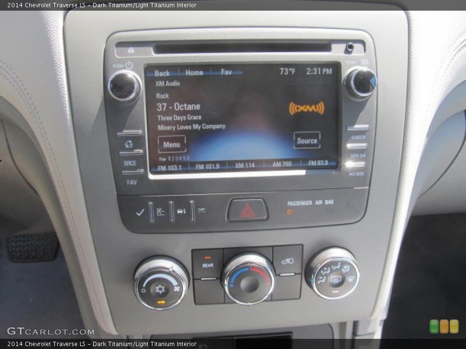 Dark Titanium/Light Titanium Interior Controls for the 2014 Chevrolet Traverse LS #84985685
