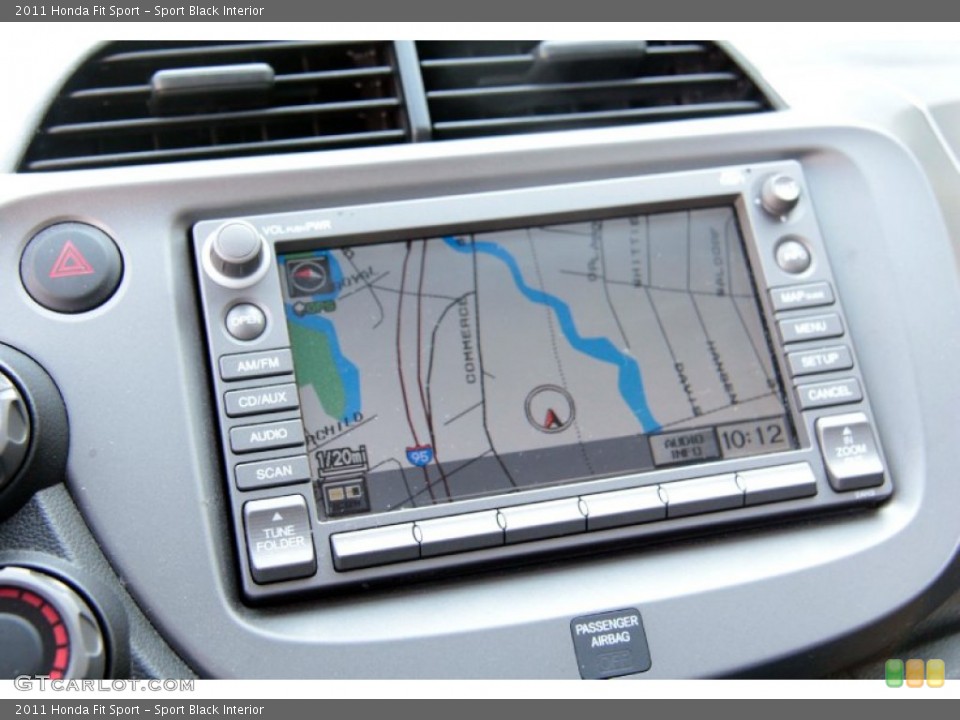 Sport Black Interior Navigation for the 2011 Honda Fit Sport #84989348