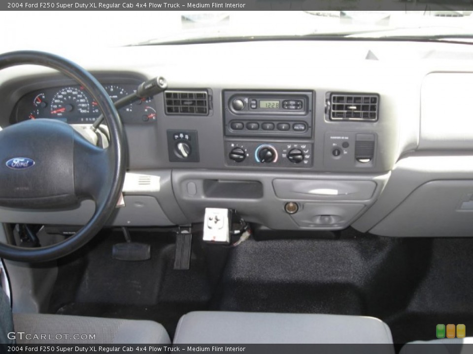 Medium Flint Interior Dashboard for the 2004 Ford F250 Super Duty XL Regular Cab 4x4 Plow Truck #84990572