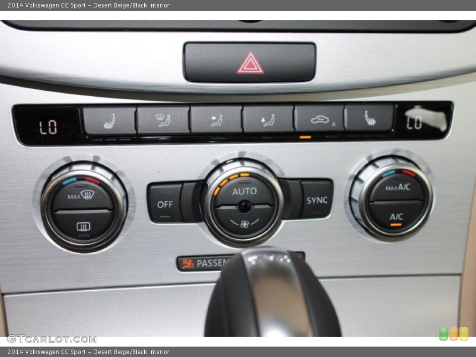 Desert Beige/Black Interior Controls for the 2014 Volkswagen CC Sport #84994388