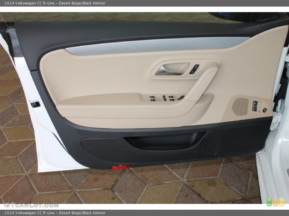 Desert Beige/Black Interior Door Panel for the 2014 Volkswagen CC R-Line #84994940