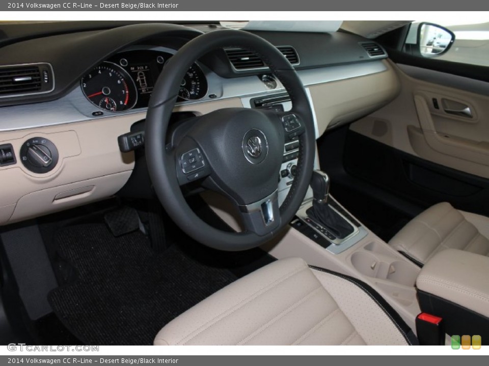 Desert Beige/Black Interior Photo for the 2014 Volkswagen CC R-Line #84994964