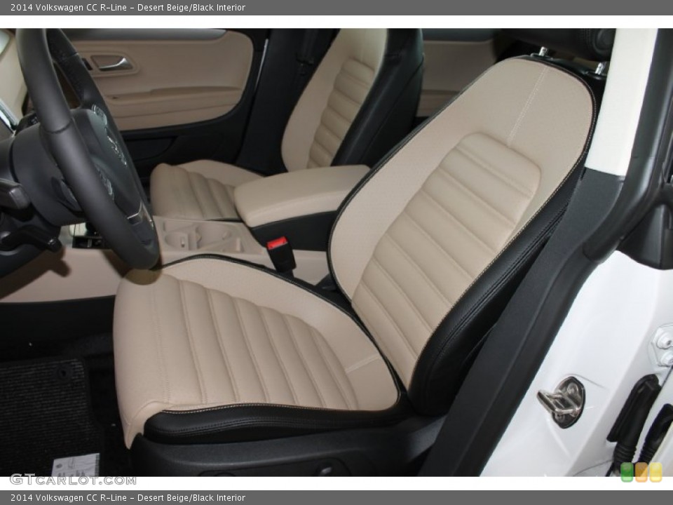 Desert Beige/Black Interior Front Seat for the 2014 Volkswagen CC R-Line #84994983