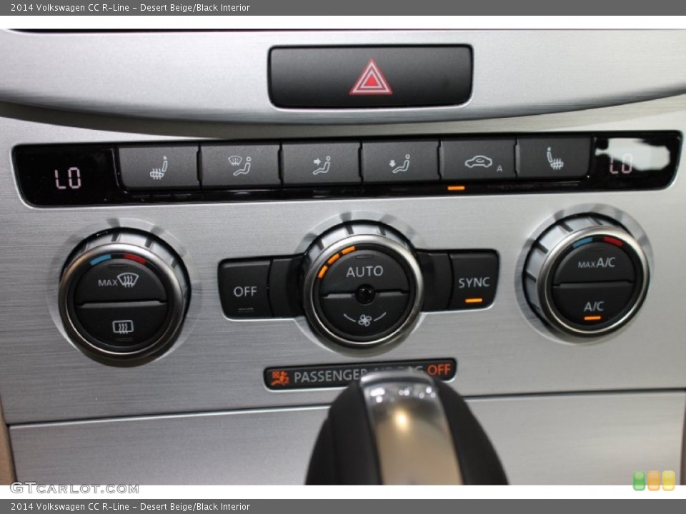 Desert Beige/Black Interior Controls for the 2014 Volkswagen CC R-Line #84995162
