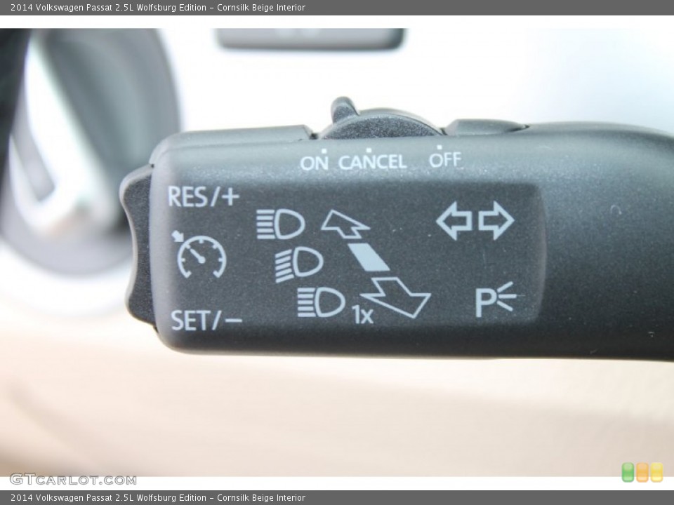 Cornsilk Beige Interior Controls for the 2014 Volkswagen Passat 2.5L Wolfsburg Edition #84996044