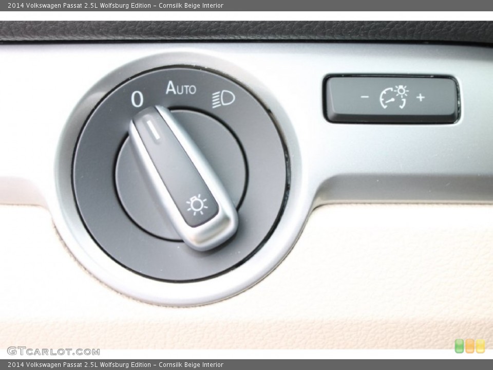 Cornsilk Beige Interior Controls for the 2014 Volkswagen Passat 2.5L Wolfsburg Edition #84996068