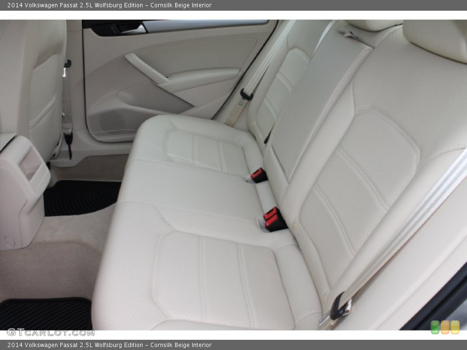 Cornsilk Beige Interior Rear Seat for the 2014 Volkswagen Passat 2.5L Wolfsburg Edition #84996140