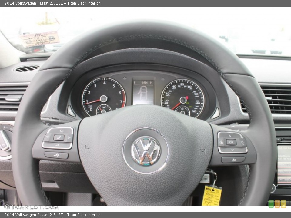 Titan Black Interior Steering Wheel for the 2014 Volkswagen Passat 2.5L SE #84996890