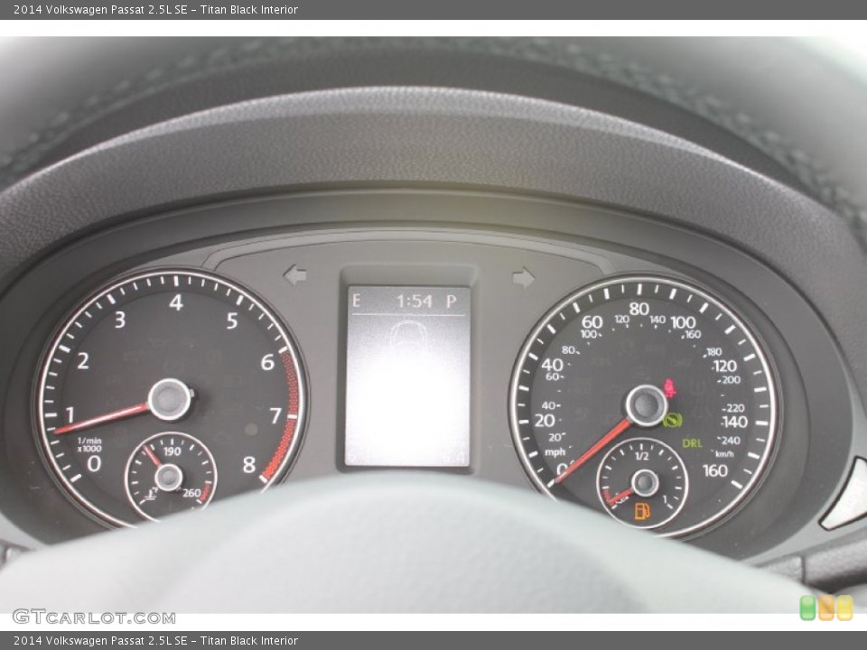 Titan Black Interior Gauges for the 2014 Volkswagen Passat 2.5L SE #84996911