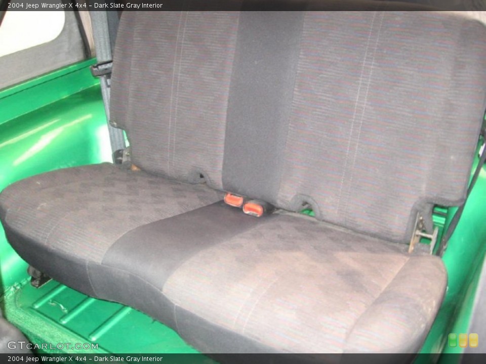 Dark Slate Gray Interior Rear Seat for the 2004 Jeep Wrangler X 4x4 #84999464