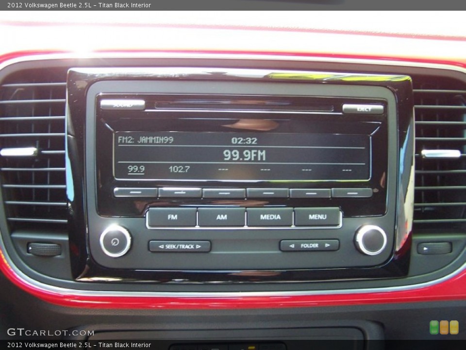 Titan Black Interior Audio System for the 2012 Volkswagen Beetle 2.5L #85001955