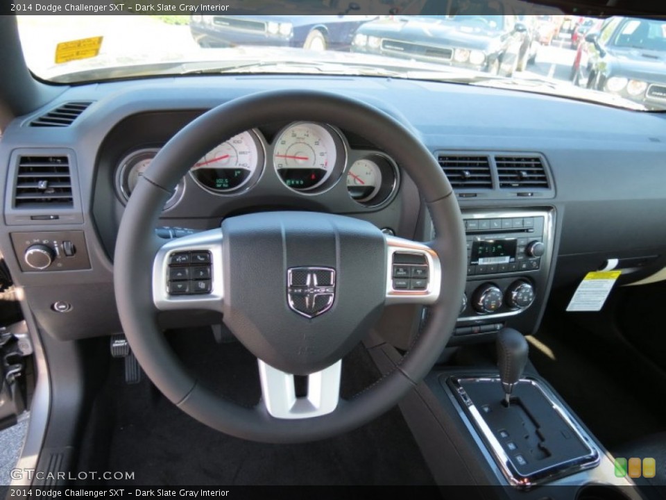 Dark Slate Gray Interior Steering Wheel for the 2014 Dodge Challenger SXT #85003235