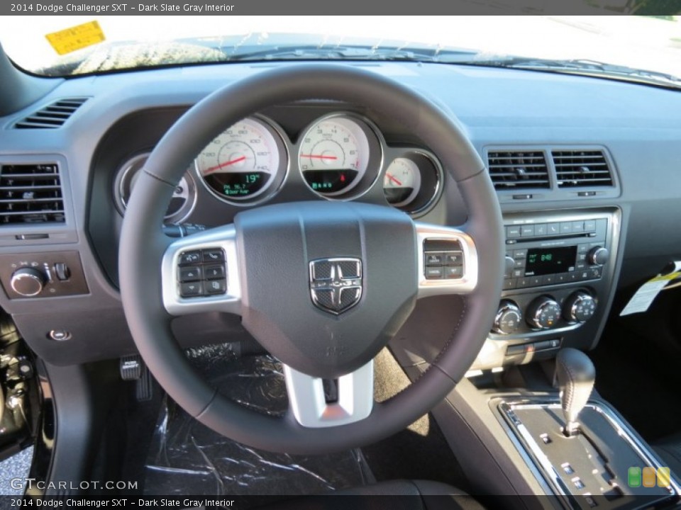 Dark Slate Gray Interior Steering Wheel for the 2014 Dodge Challenger SXT #85003484