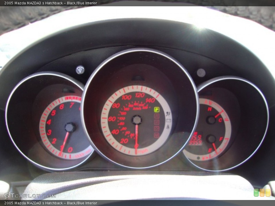 Black/Blue Interior Gauges for the 2005 Mazda MAZDA3 s Hatchback #85007003