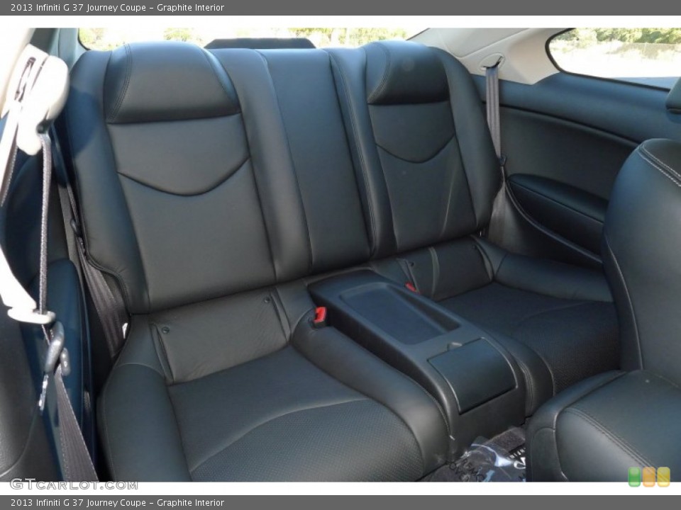 Graphite Interior Rear Seat for the 2013 Infiniti G 37 Journey Coupe #85007819