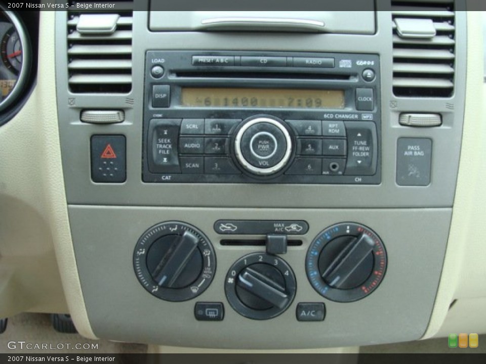 Beige Interior Audio System for the 2007 Nissan Versa S #85008239