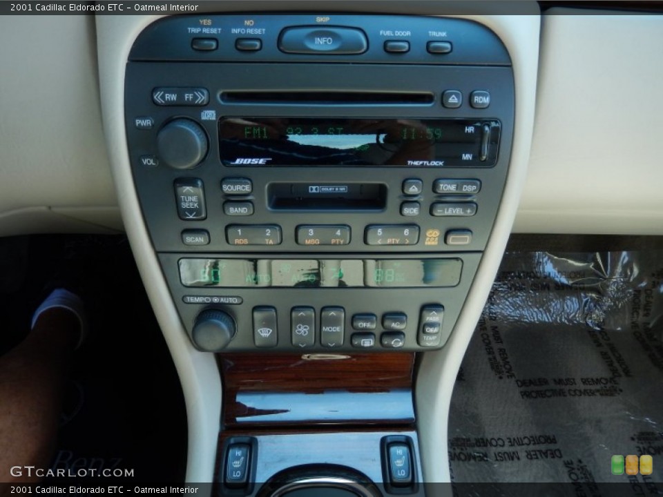 Oatmeal Interior Controls for the 2001 Cadillac Eldorado ETC #85012199
