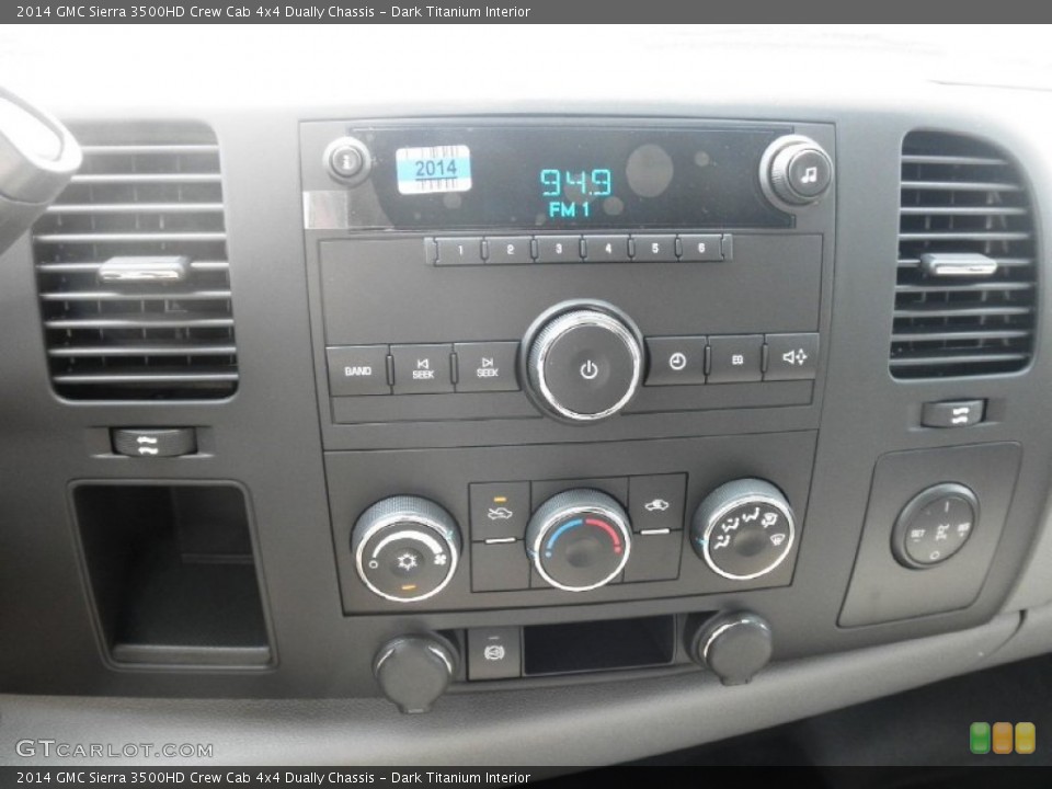 Dark Titanium Interior Controls for the 2014 GMC Sierra 3500HD Crew Cab 4x4 Dually Chassis #85015058