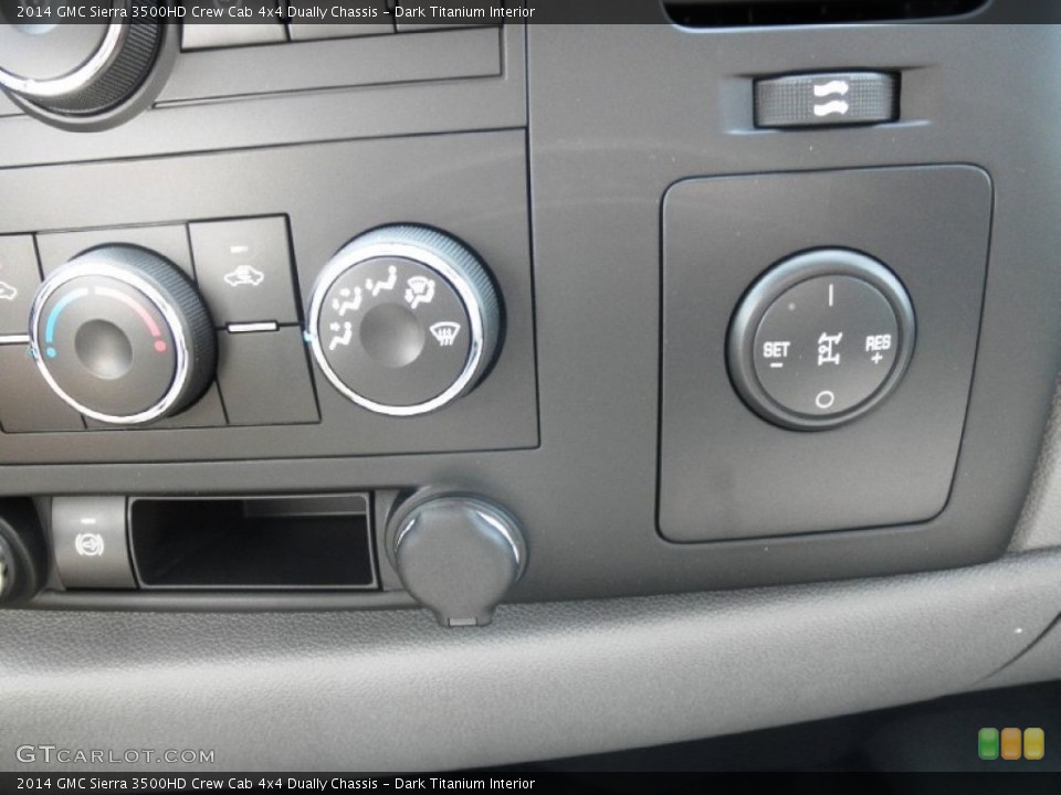 Dark Titanium Interior Controls for the 2014 GMC Sierra 3500HD Crew Cab 4x4 Dually Chassis #85015080